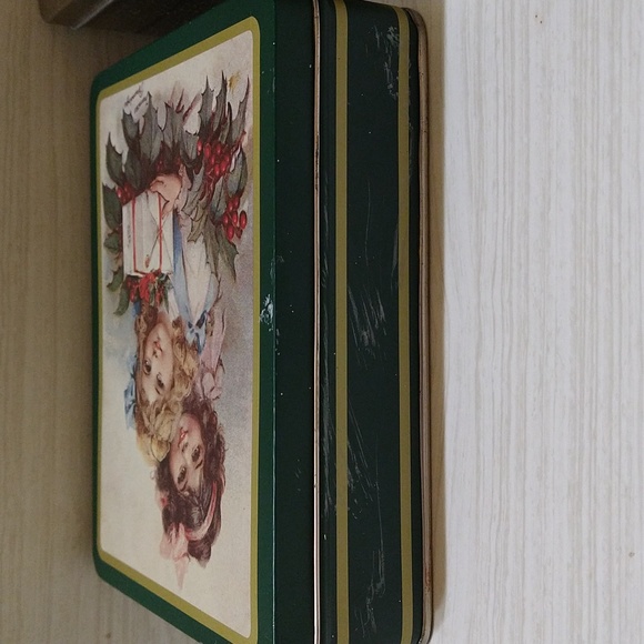 Vintage 2 RARE Chocolat Lindt & The Tinsmith's Craft Tin Storage Cans - Picture 3 of 9